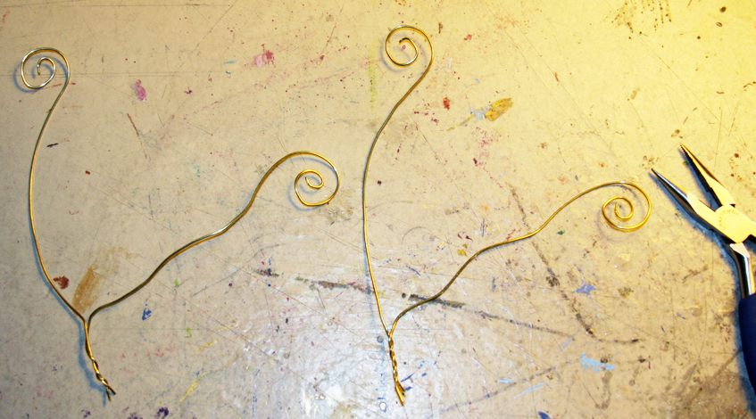 build wire wing armature for dragon art