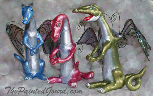 baby dragon gourd ornies
